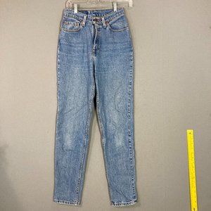 Vintage 90’s Levi’s 512 Slim Fit Tapered Leg High Waist Rigid Denim Jeans 5 25"